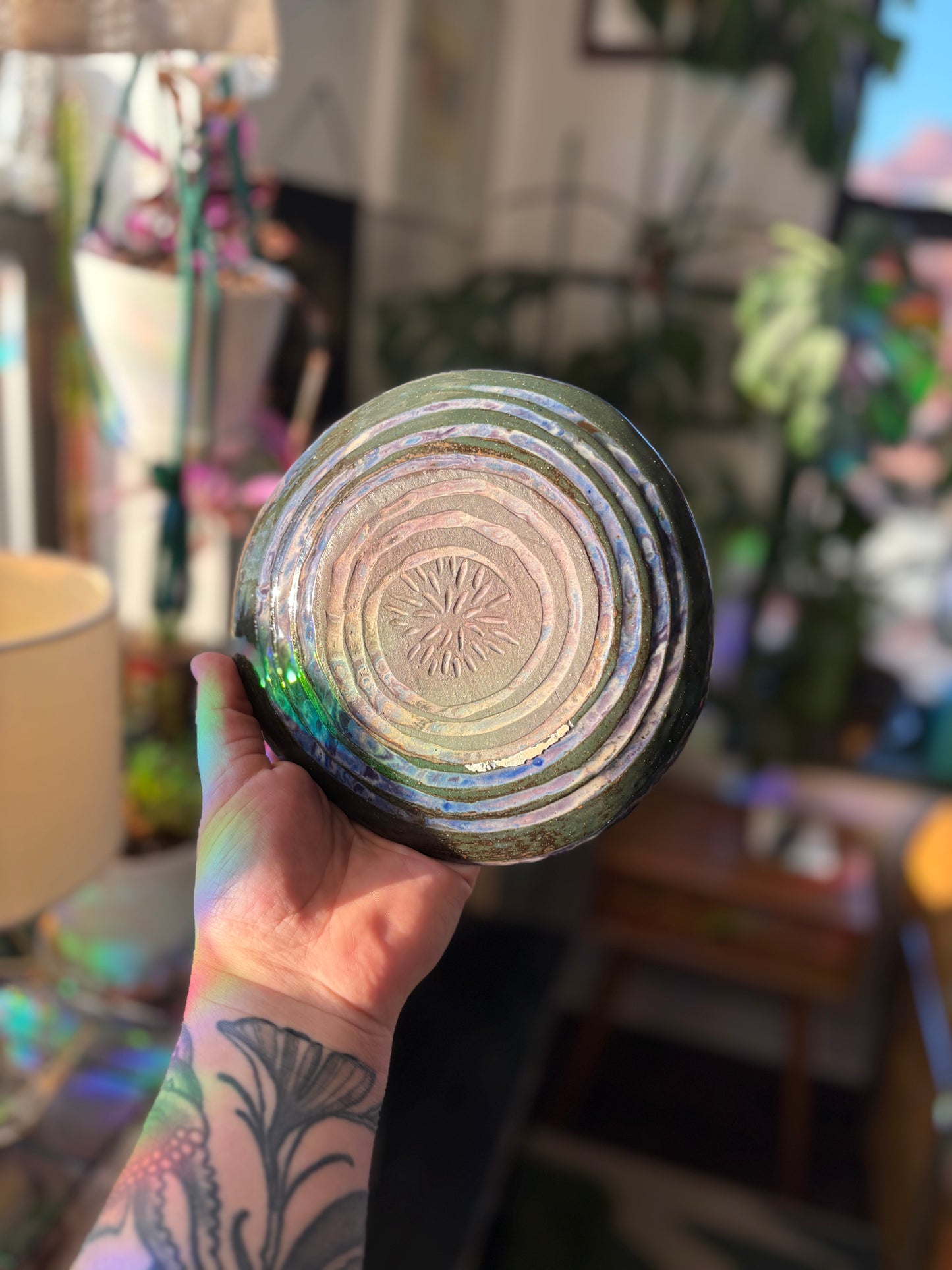 Dark Blue Swirly Plate
