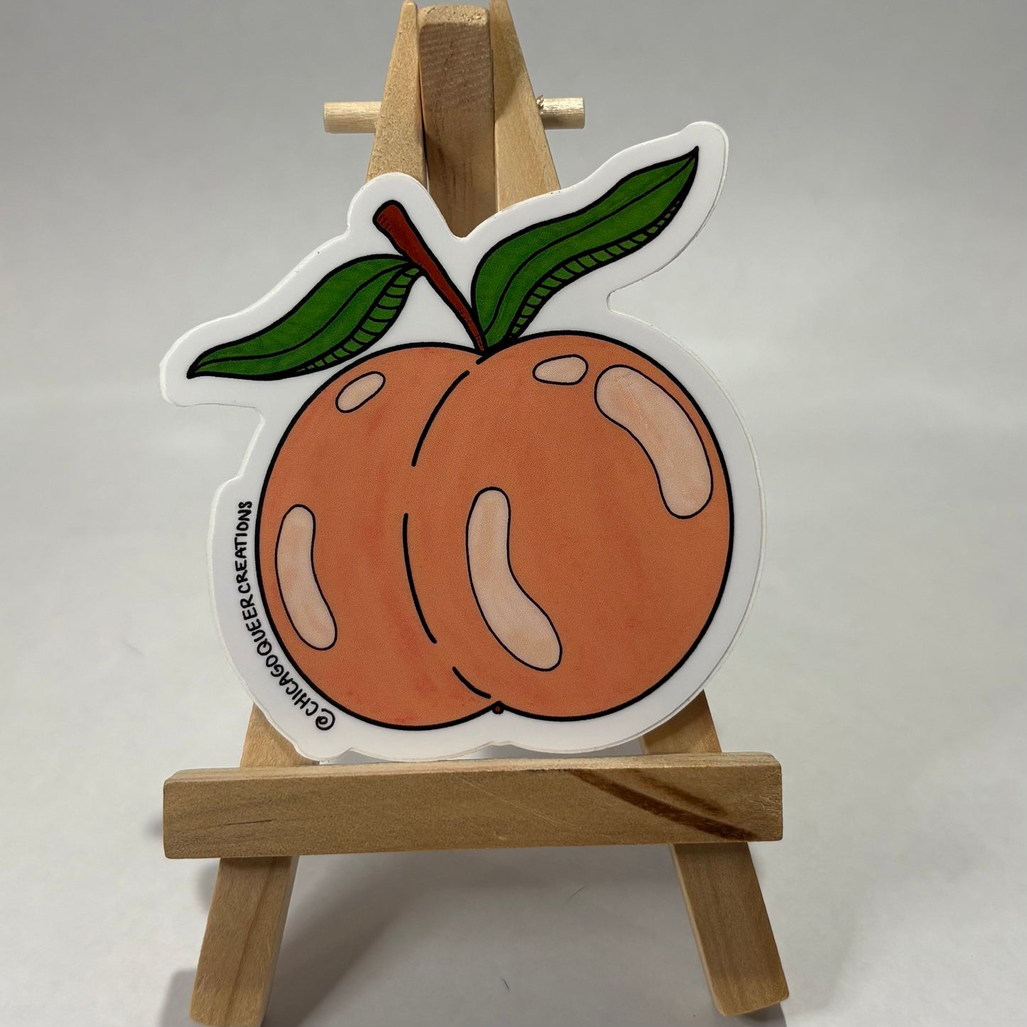 Peach Stickers and Magnets