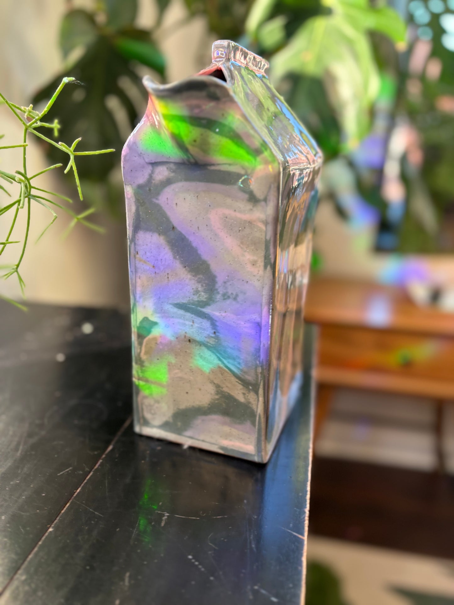 Grey / Purple / Pink Milk Carton