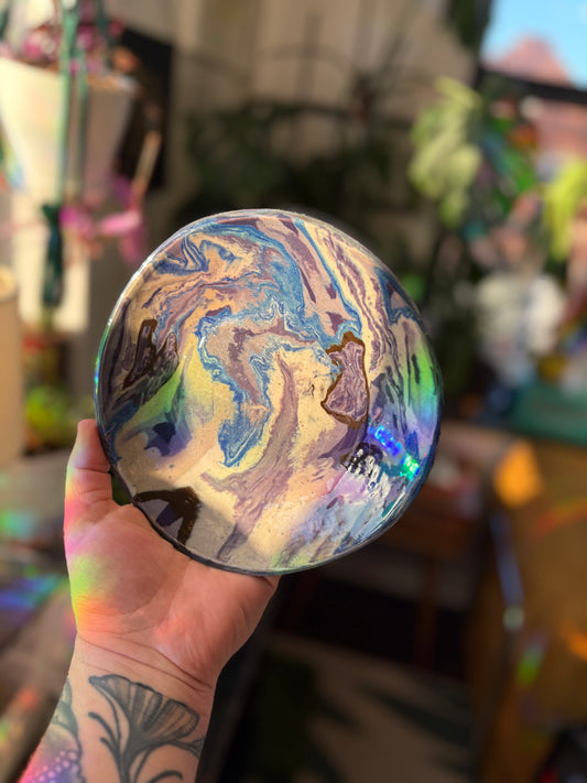 Dark Blue Swirly Plate