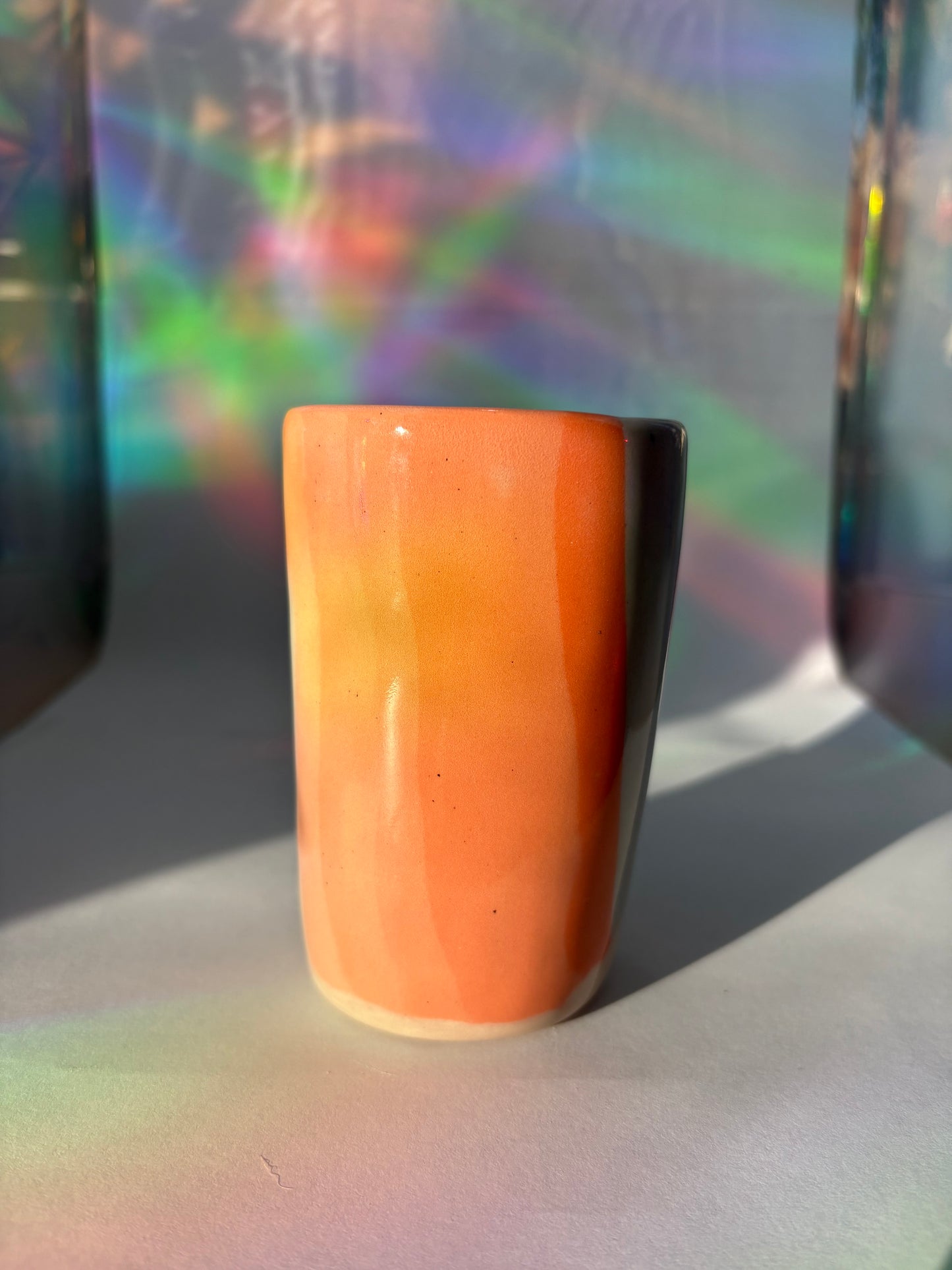 Purple / Orange / Blue Stripe Cup