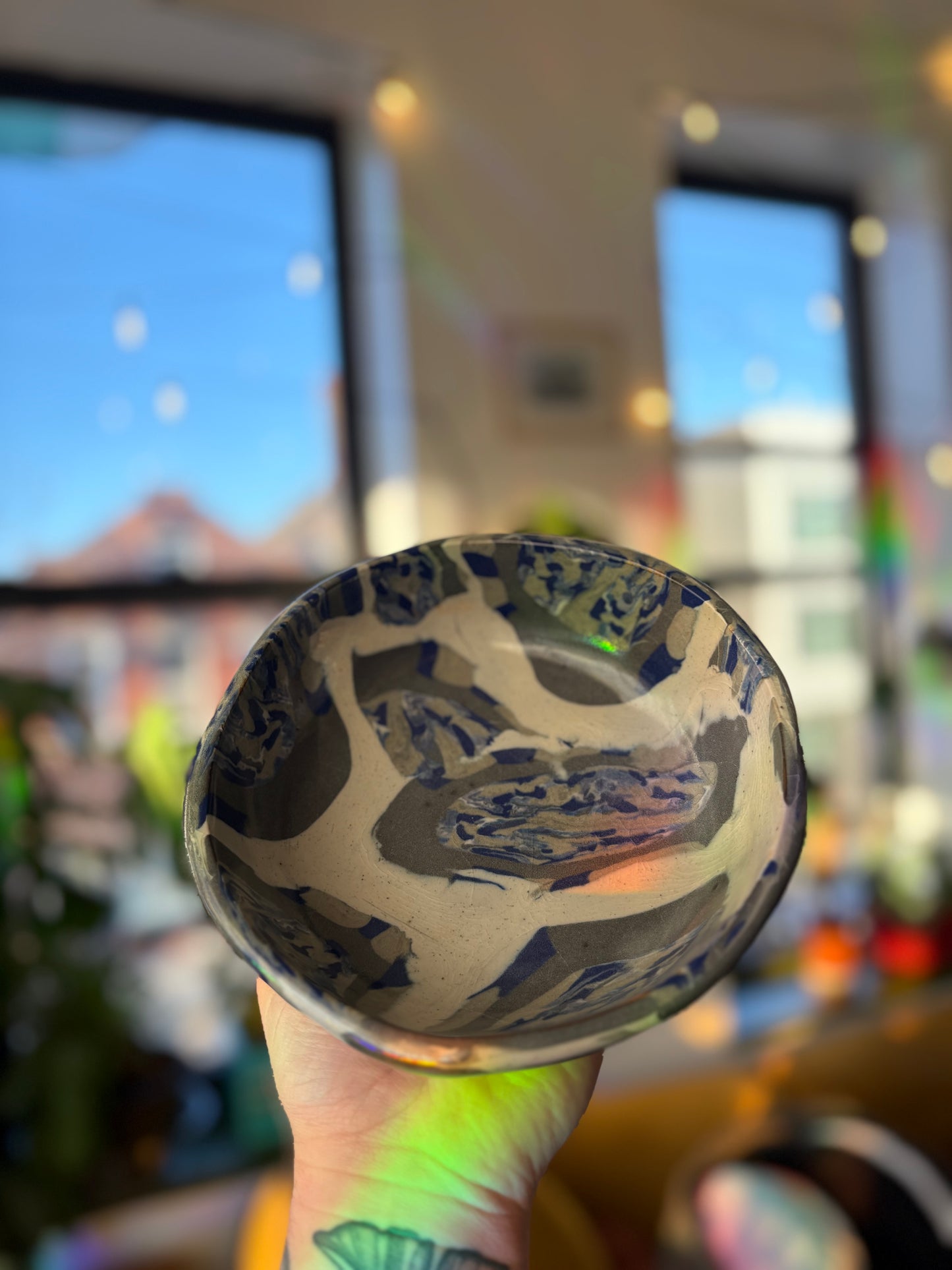 Checkered Patterned Bowl