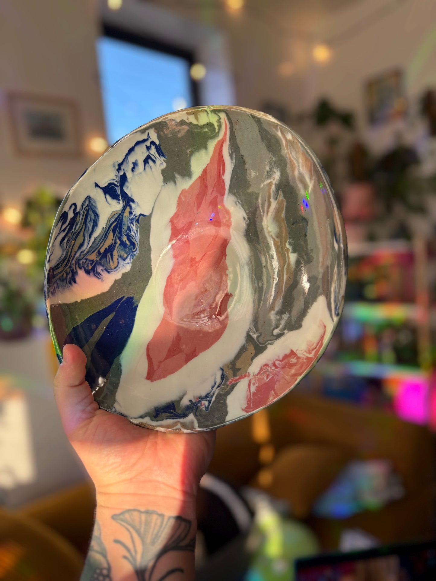 Multicolor Patterned Bowl
