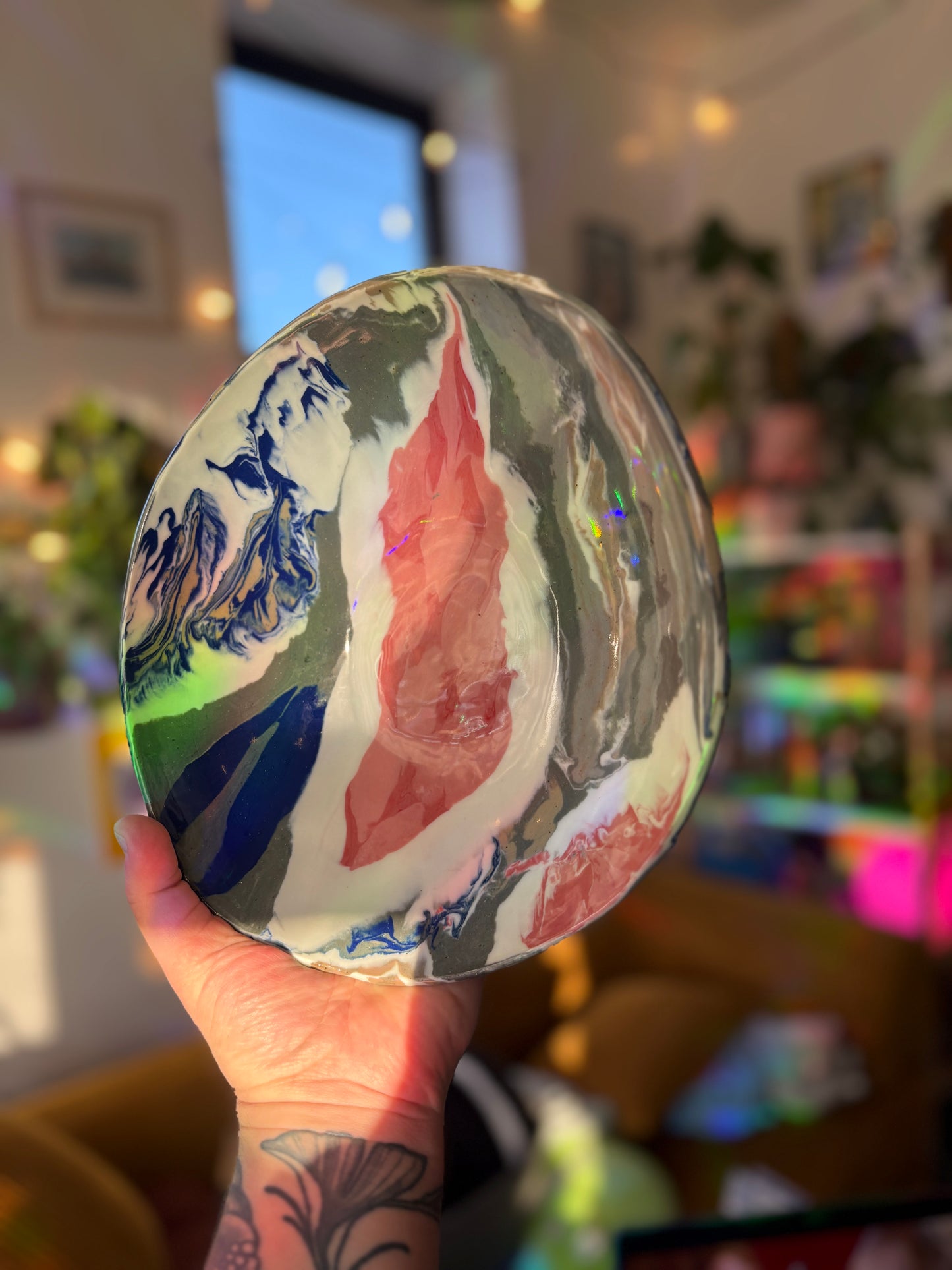 Multicolor Patterned Bowl