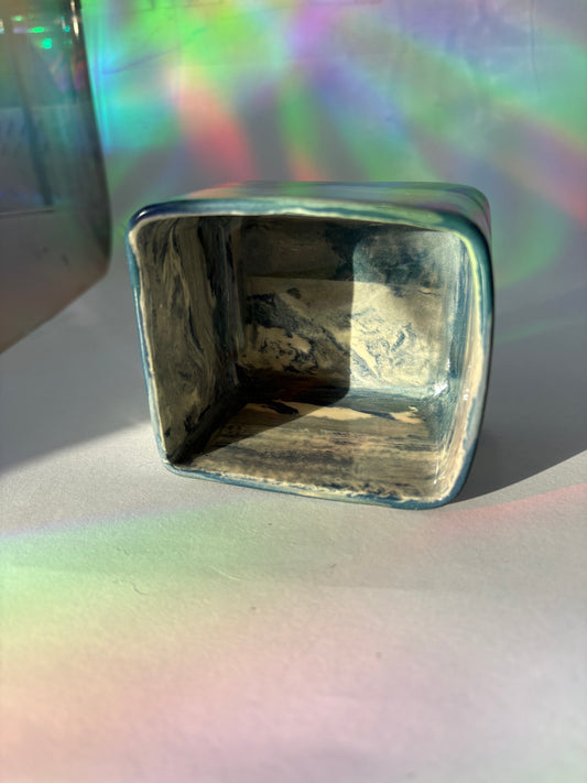 Teal Square Cup