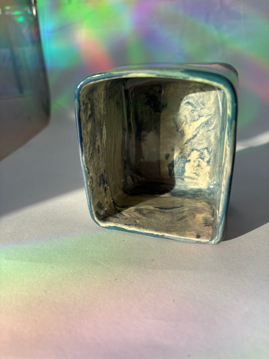 Teal Square Cup