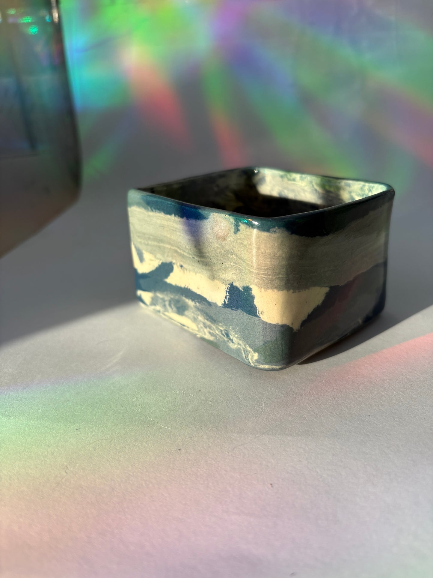 Teal Square Cup
