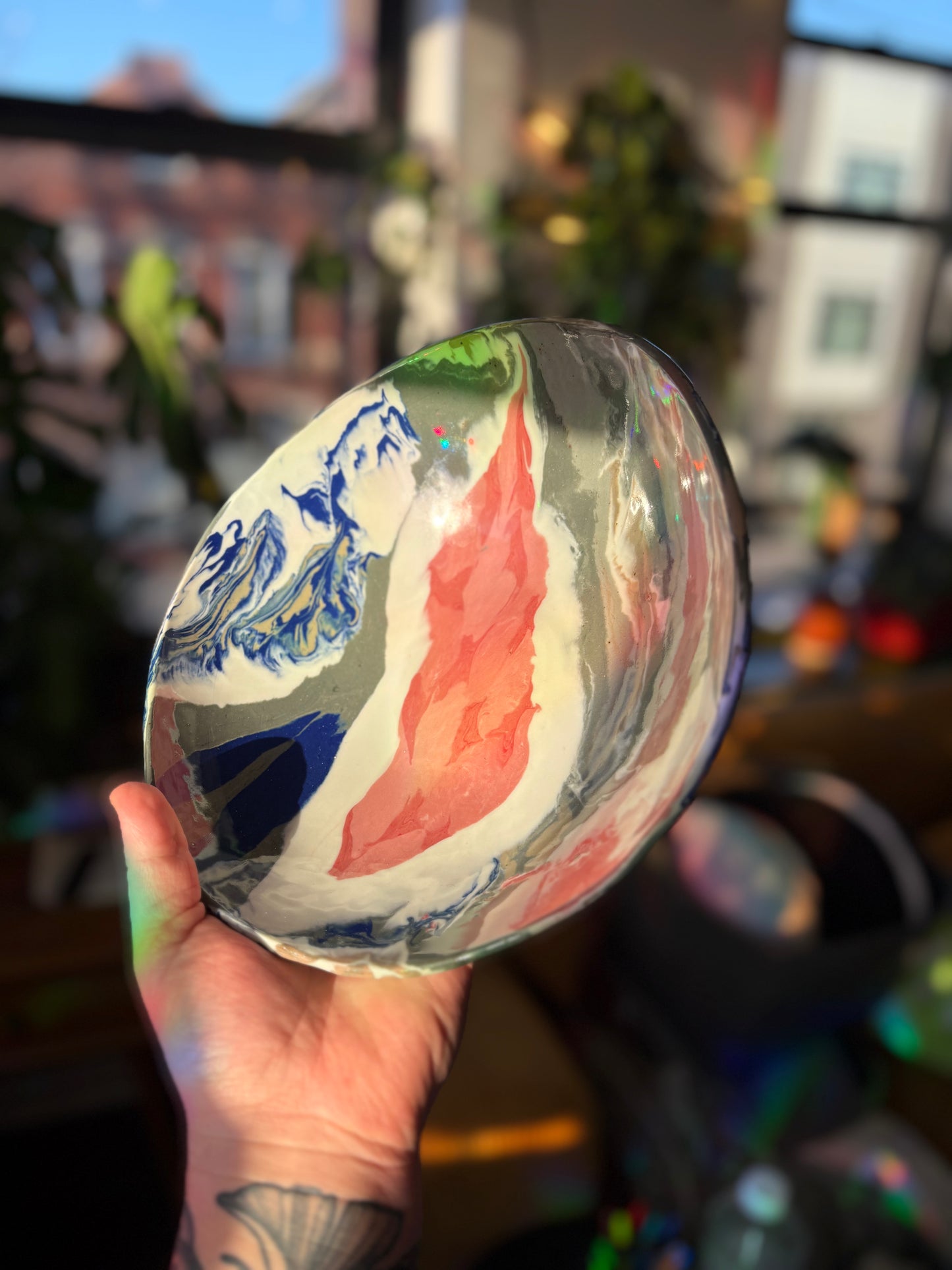 Multicolor Patterned Bowl
