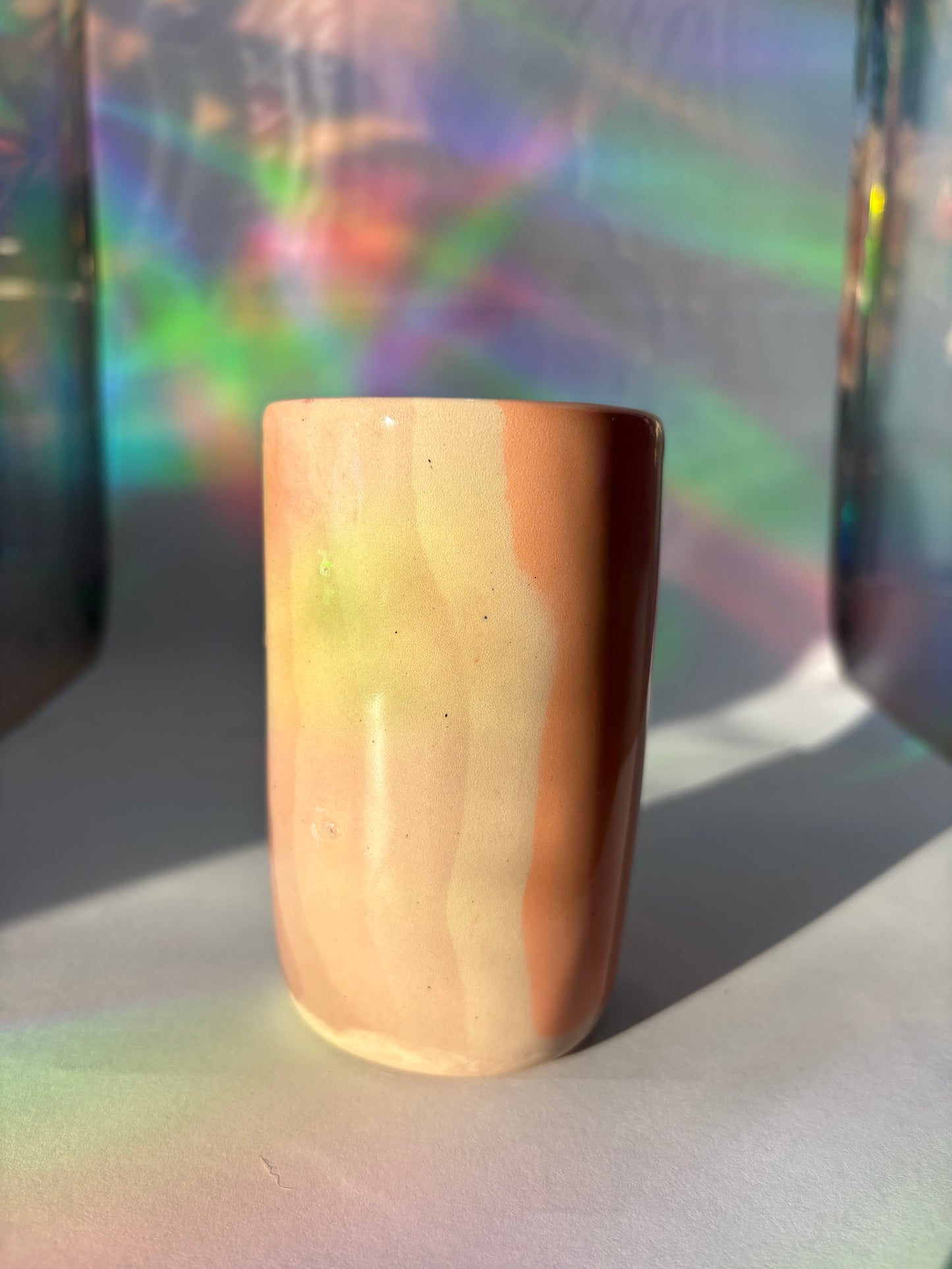 Purple / Orange / Blue Stripe Cup