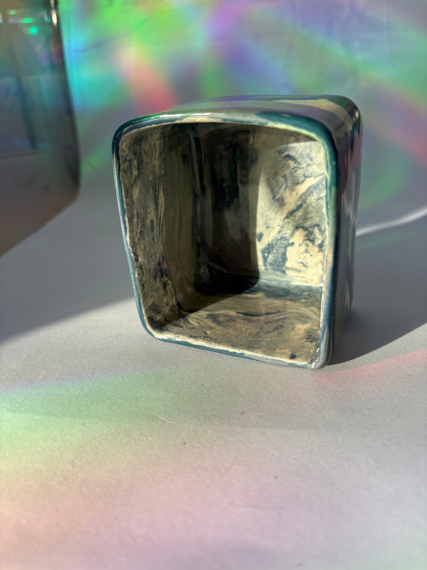 Teal Square Cup