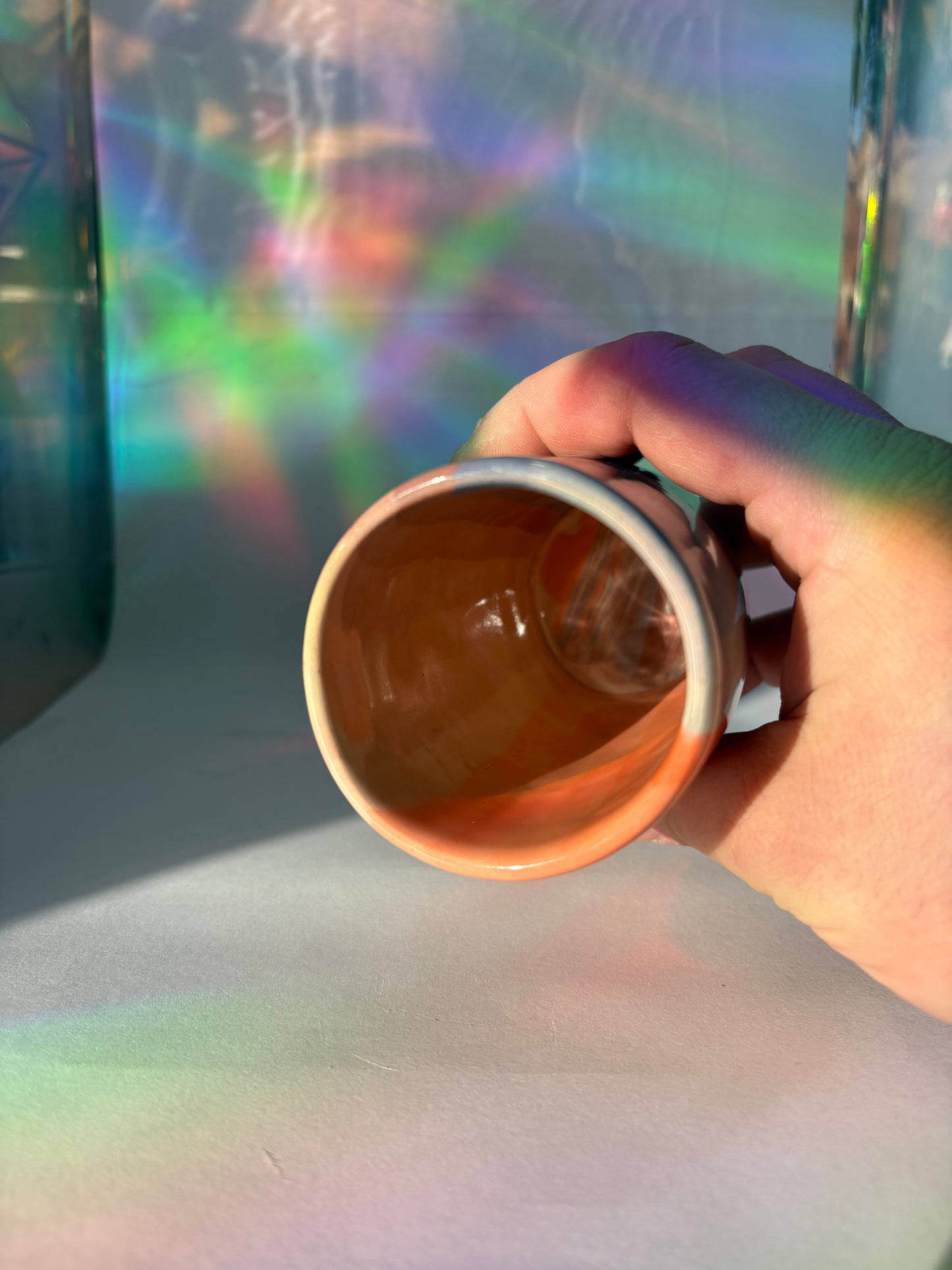Purple / Orange / Blue Stripe Cup
