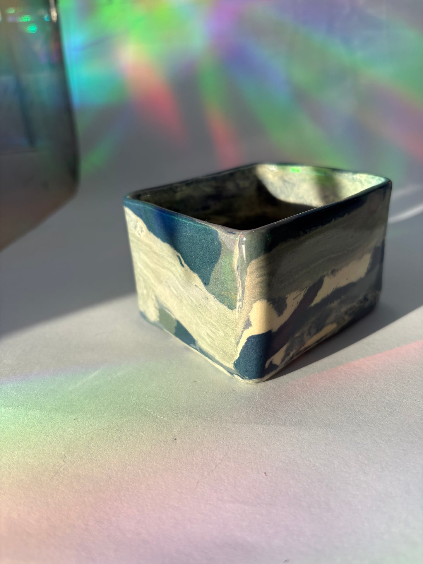 Teal Square Cup