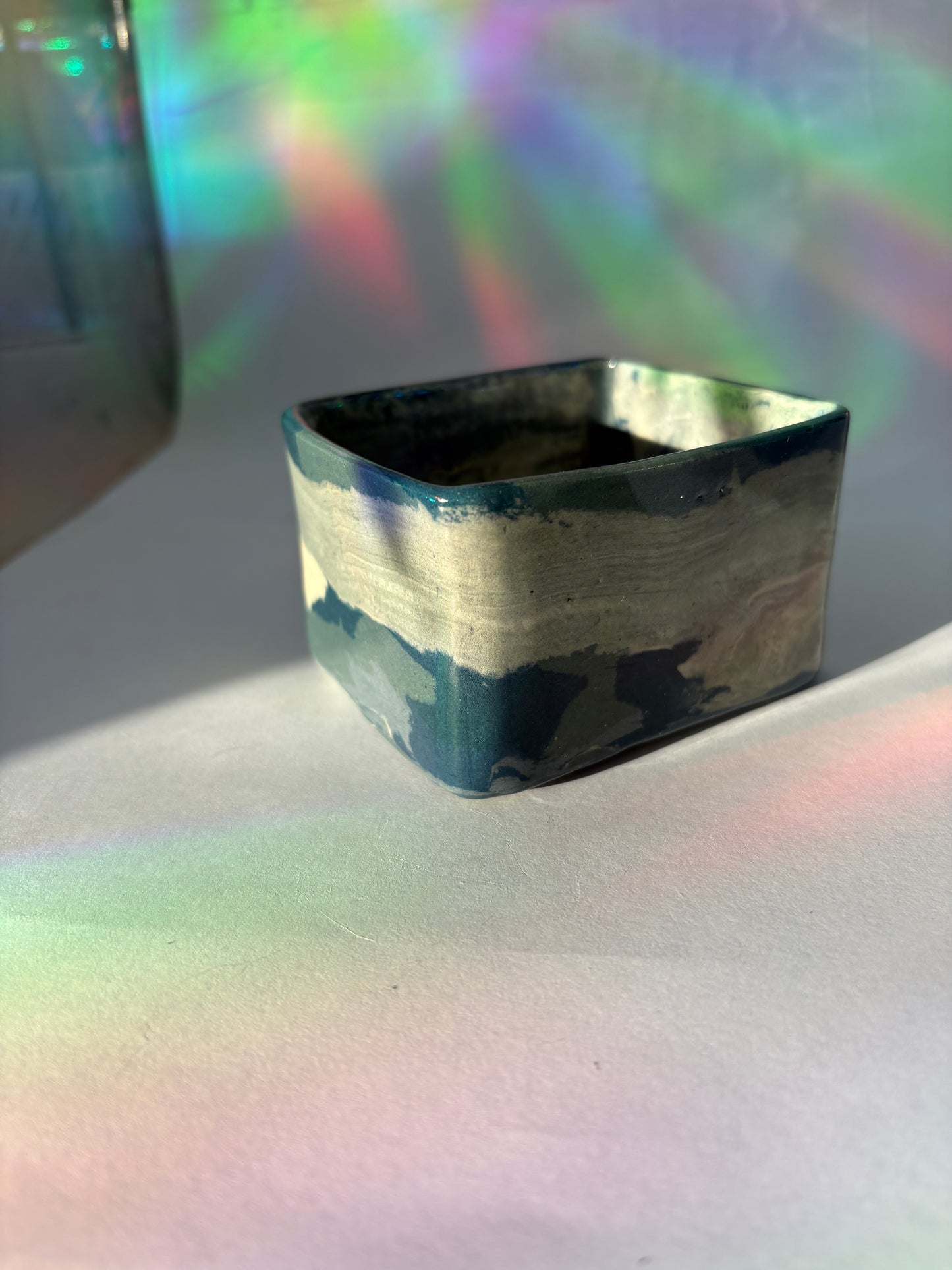 Teal Square Cup