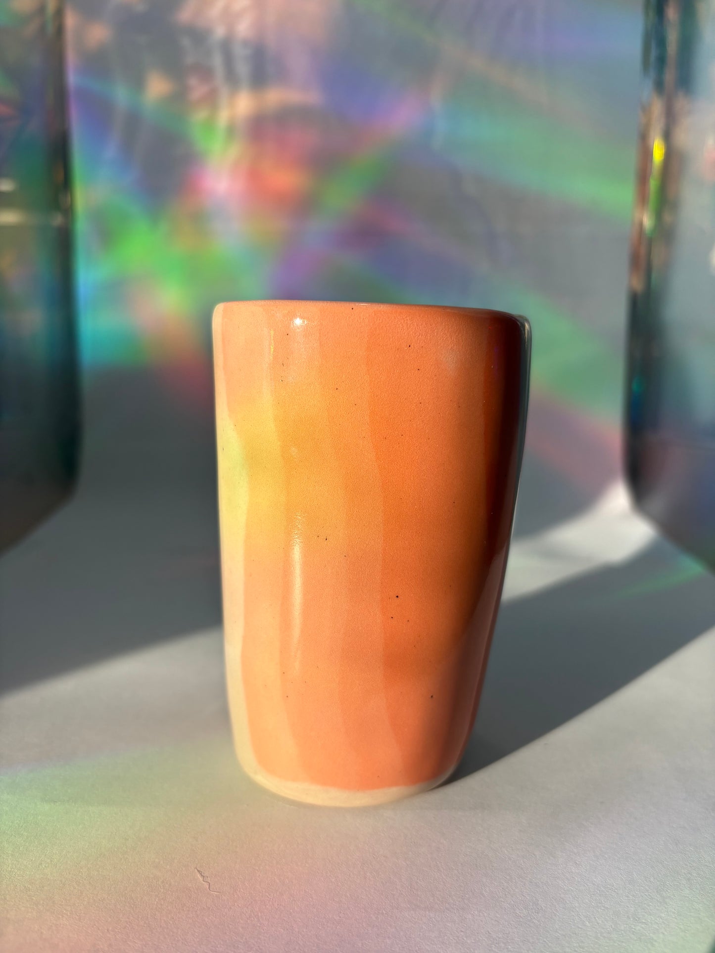 Purple / Orange / Blue Stripe Cup