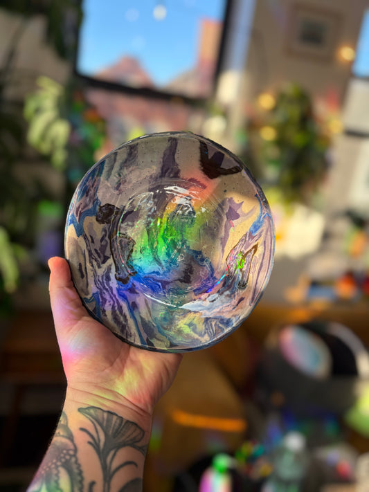 Dark Blue Swirly Plate