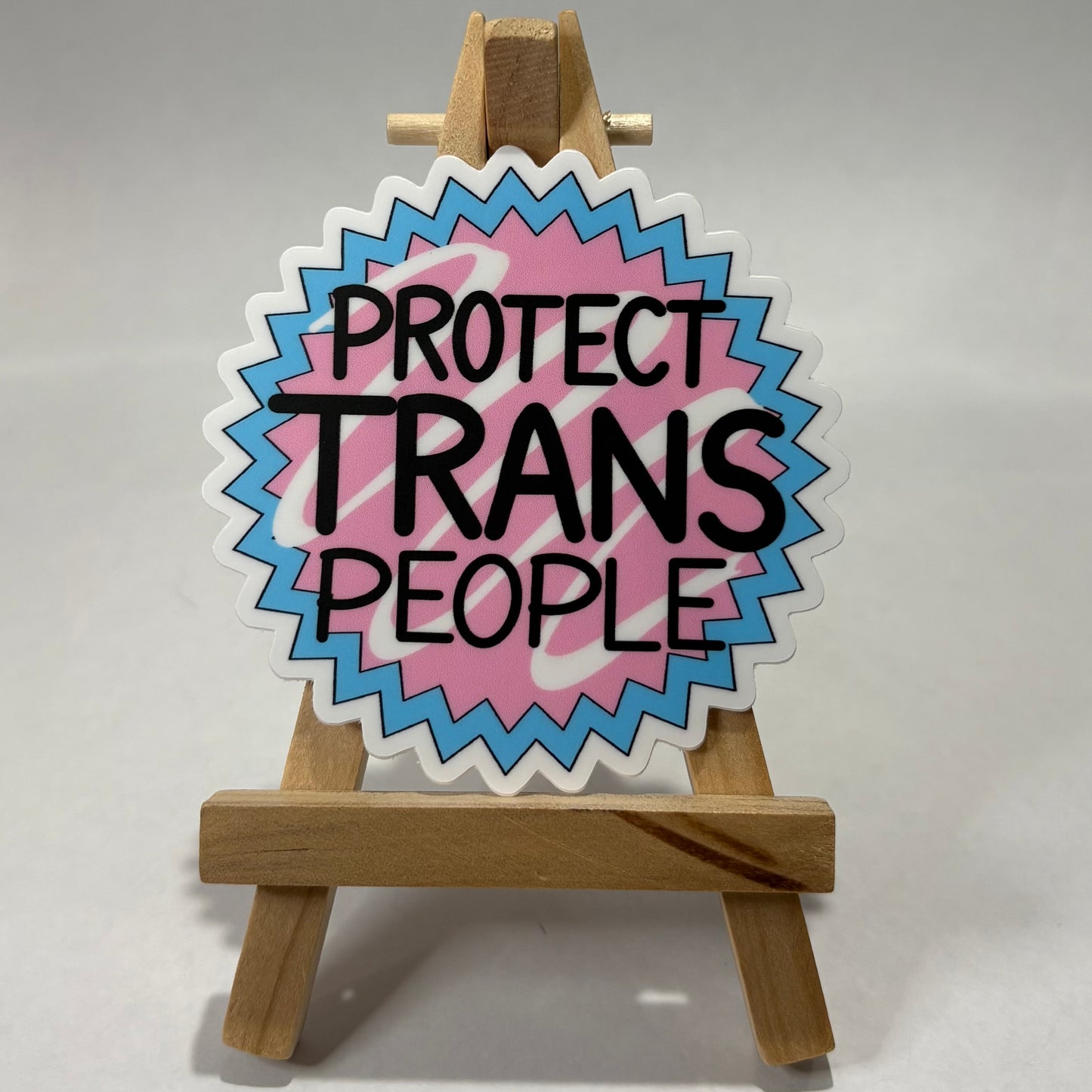 "Protect Trans People" Sticker and Magnets
