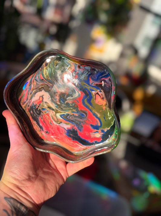 Dark Red / Black / Blue Tray