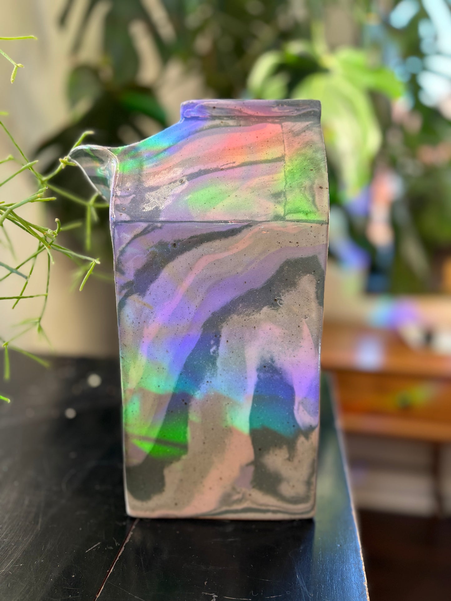 Grey / Purple / Pink Milk Carton