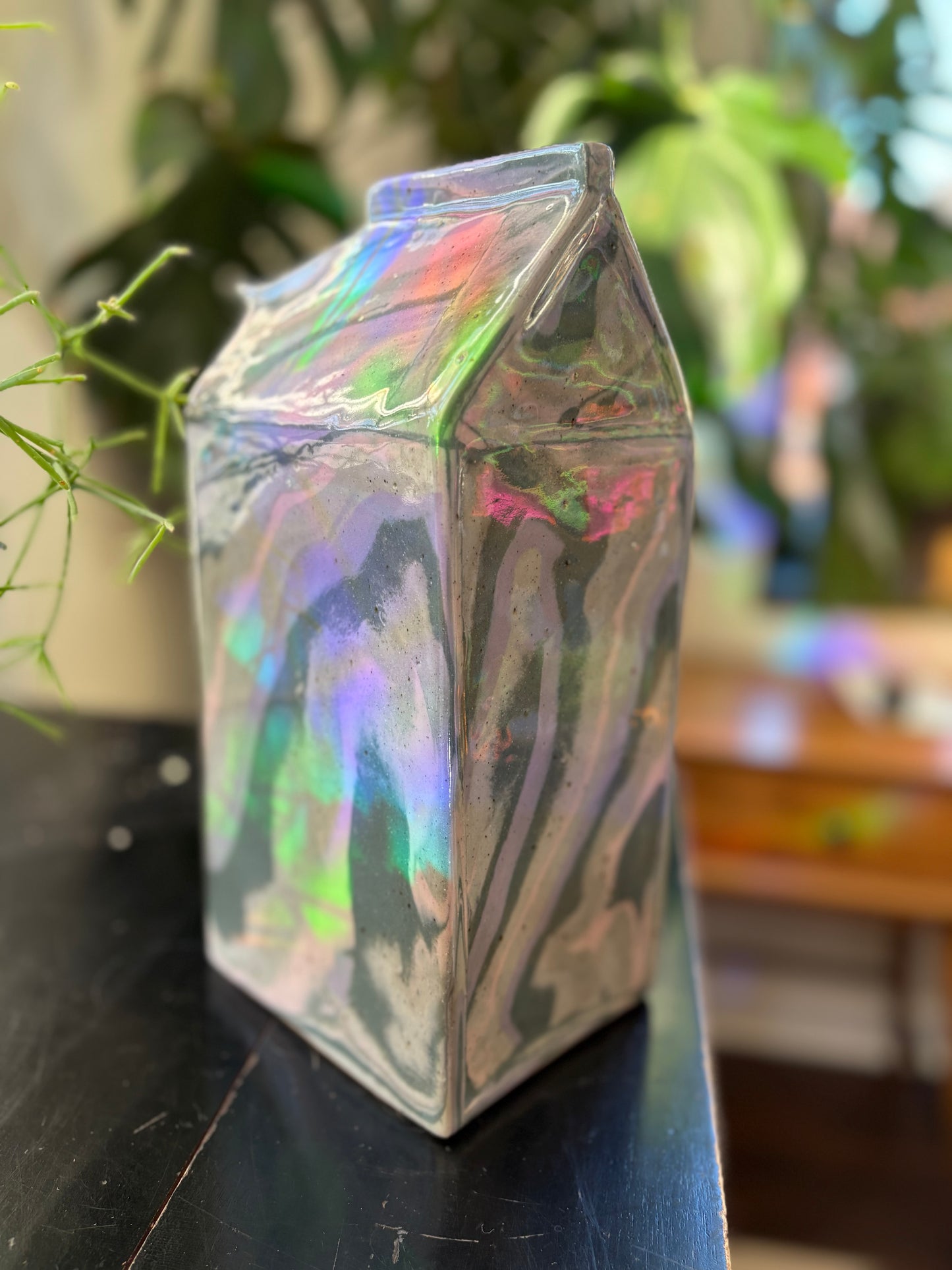 Grey / Purple / Pink Milk Carton