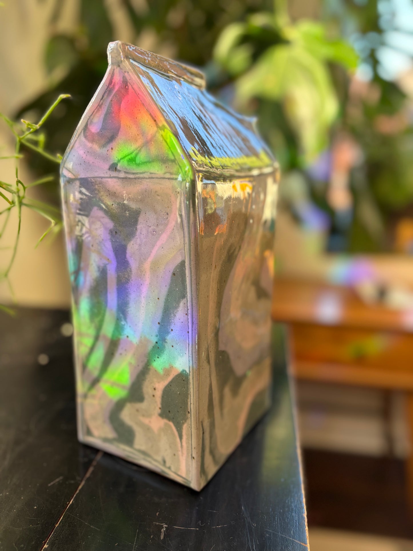 Grey / Purple / Pink Milk Carton