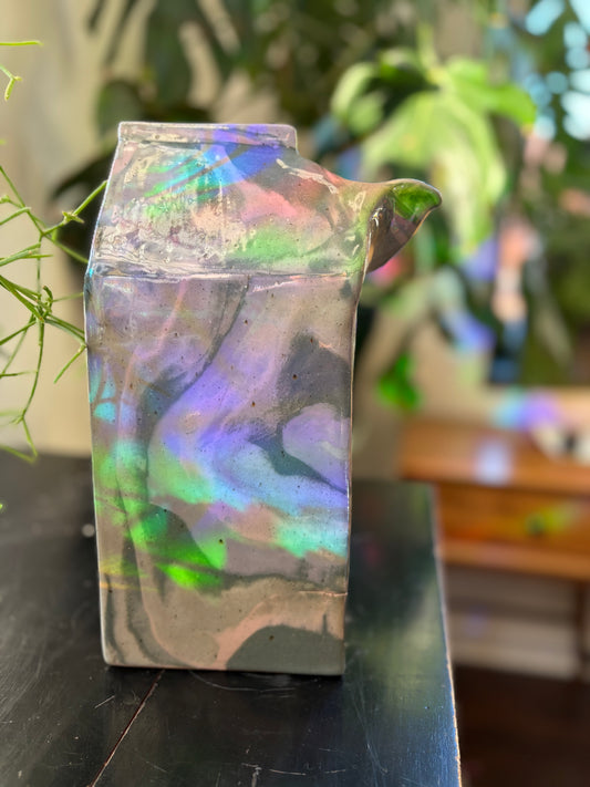 Grey / Purple / Pink Milk Carton