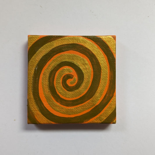 Orange/Gold Spiral Magnet