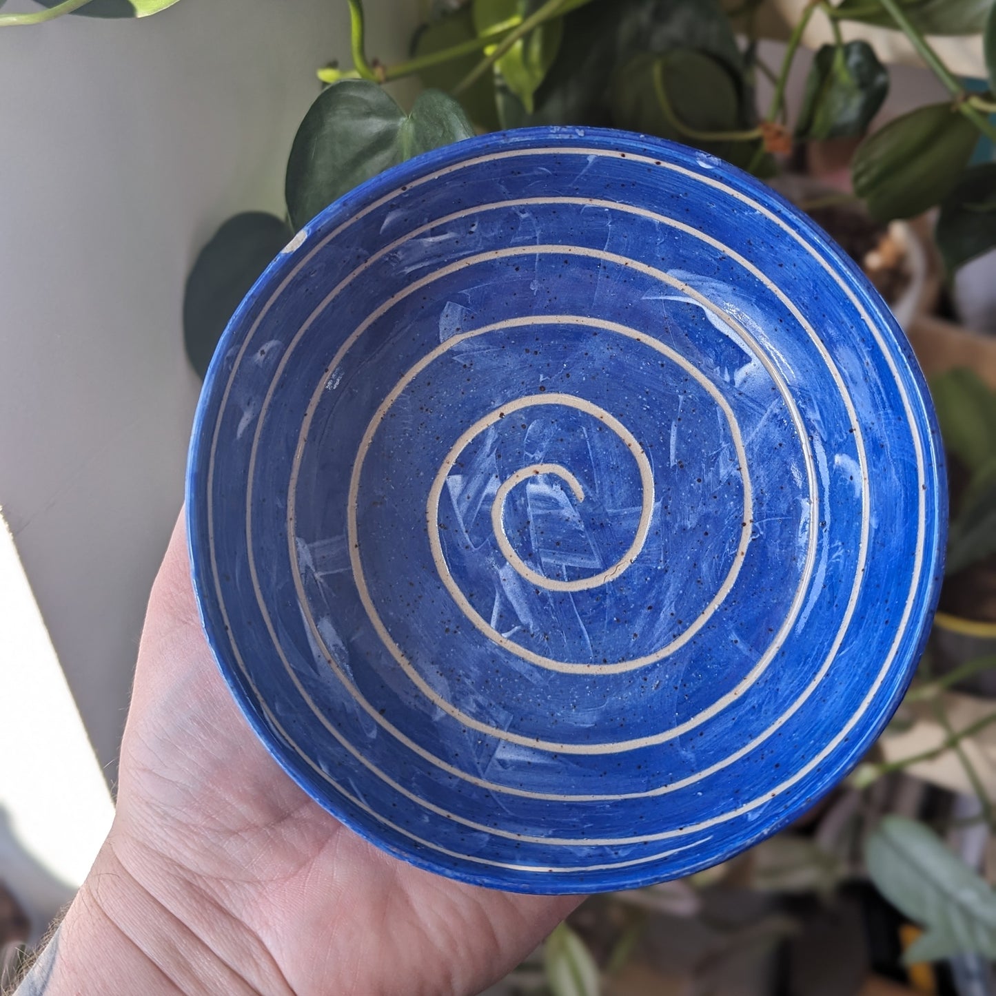 Blue Spiral Bowl (SECONDS)