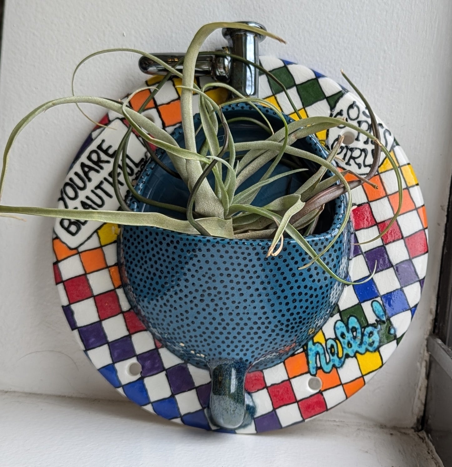 Rainbow Urinal Planter / Trinket Dish