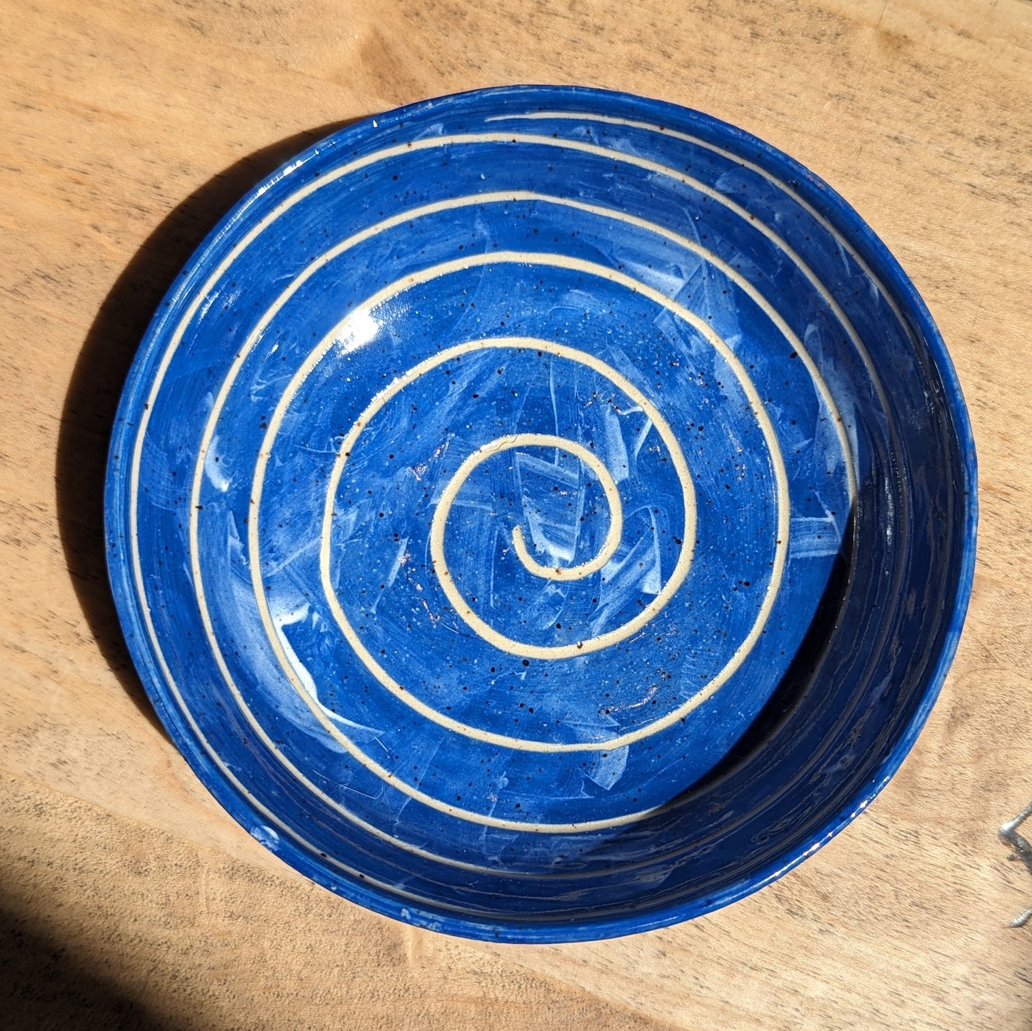 Blue Spiral Bowl