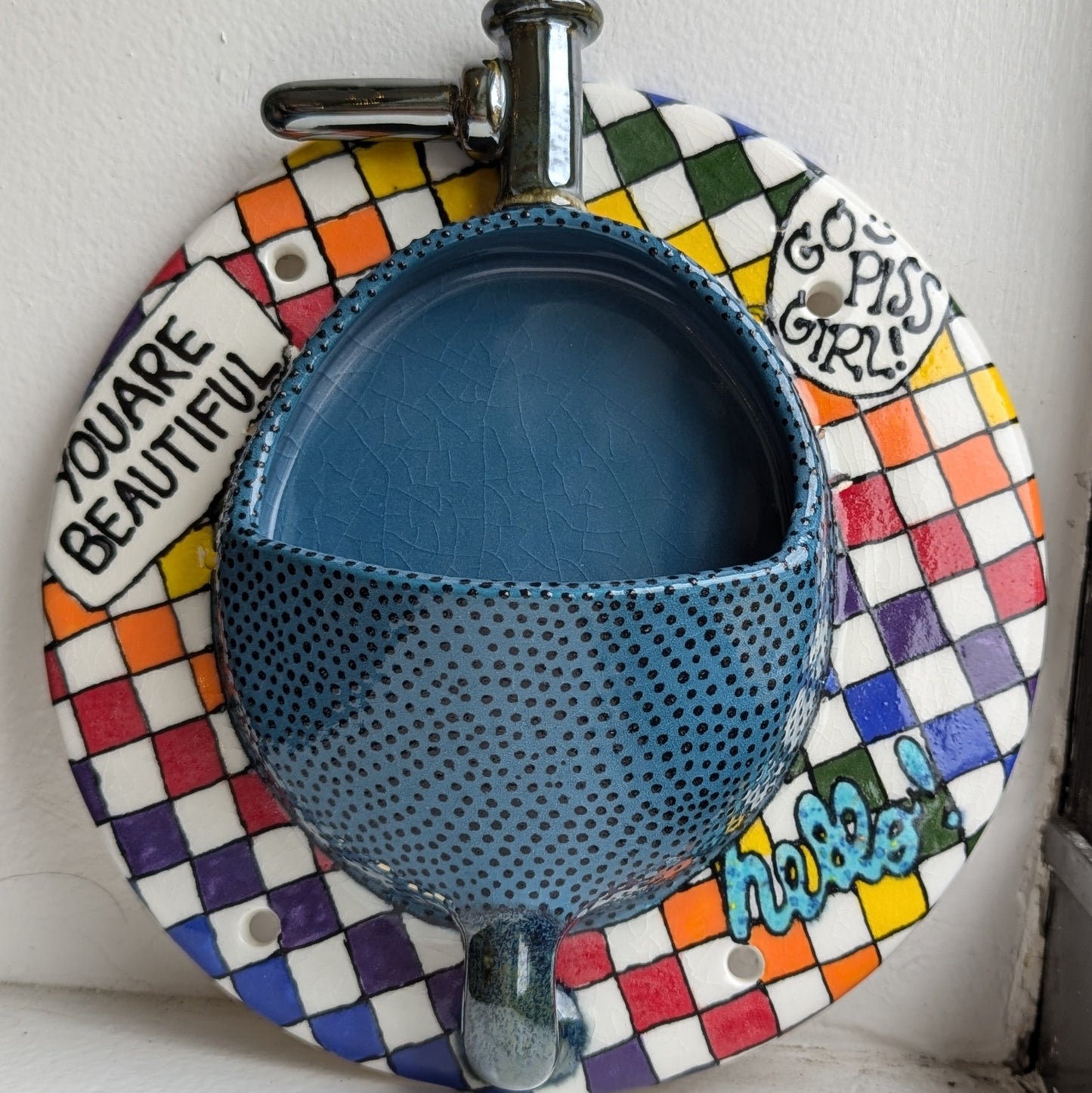 Rainbow Urinal Planter / Trinket Dish