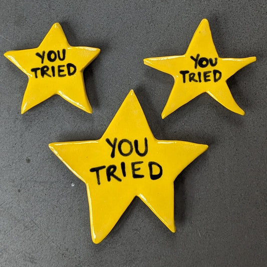 "You Tried" Wonky Star Magnet