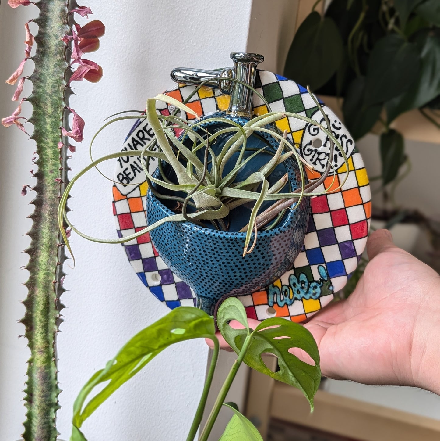 Rainbow Urinal Planter / Trinket Dish